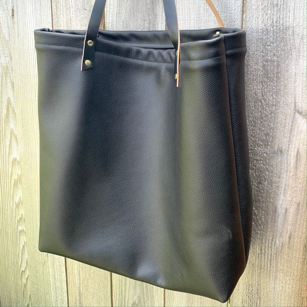 Odell Market Tote- Solid Leather