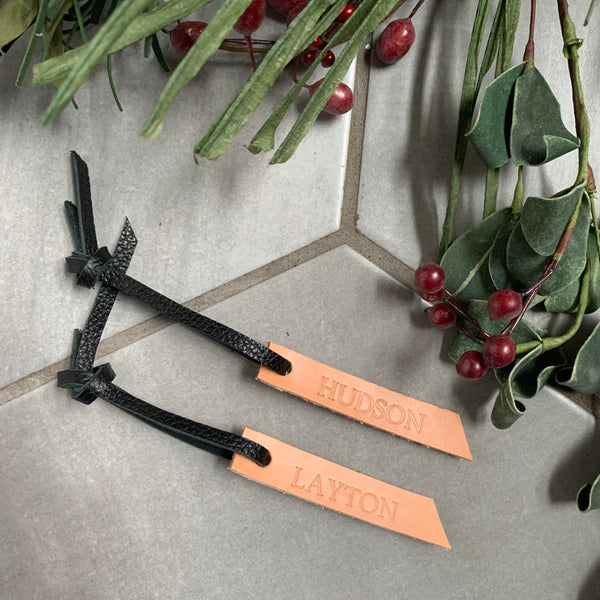 Cursive Stocking Name Tags, personalized name tags, personalized Christmas  Stocking tags – GritNGlitter