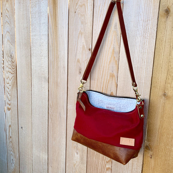 The Alsea Crossbody in Waxed Canvas - Meant Mfg.