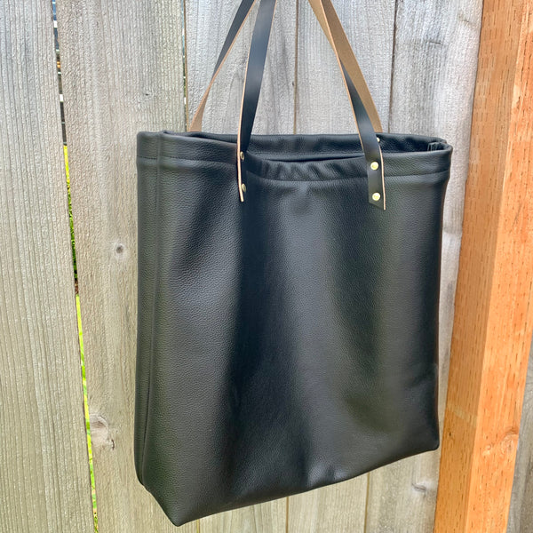 Odell Market Tote- Solid Leather