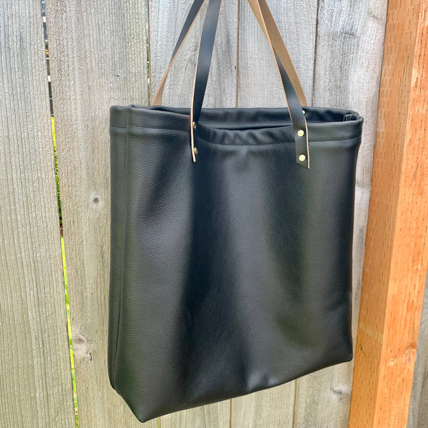 Odell Market Tote- Solid Leather