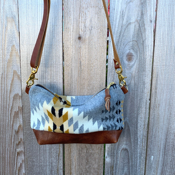 The Sutton Crossbody in Pendleton® wool and Leather