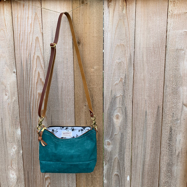 The Sutton Crossbody in Suede and Leather - Meant Mfg.