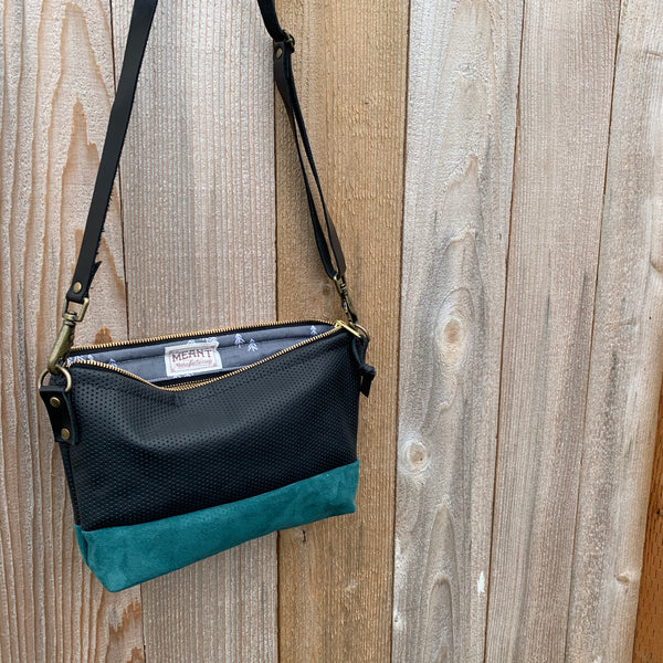 The Sutton Crossbody in Suede and Leather - Meant Mfg.