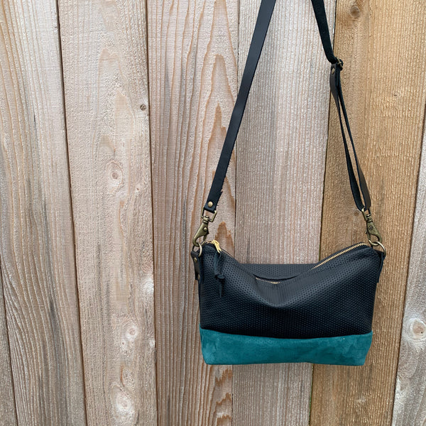 The Sutton Crossbody in Suede and Leather - Meant Mfg.