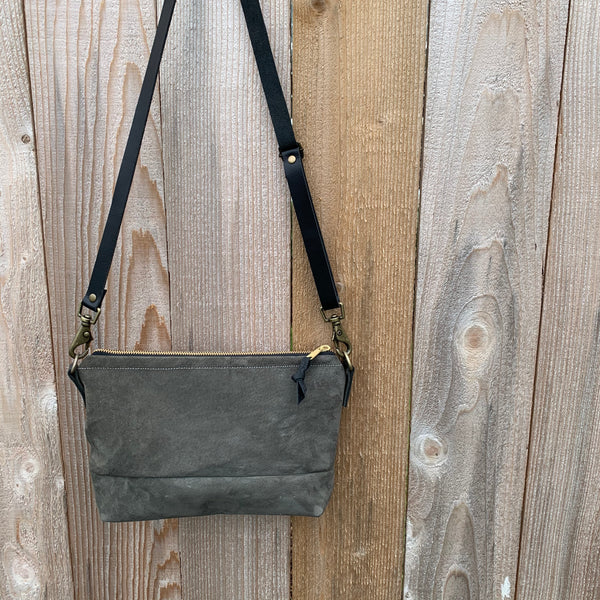 The Sutton Crossbody in Suede and Leather - Meant Mfg.