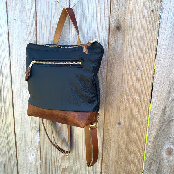 Rogue Mini Backpack in Leather - Meant Mfg.