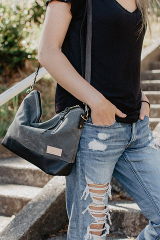 The Alsea Crossbody in Waxed Canvas - Meant Mfg.