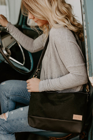 The Alsea Crossbody in Waxed Canvas - Meant Mfg.